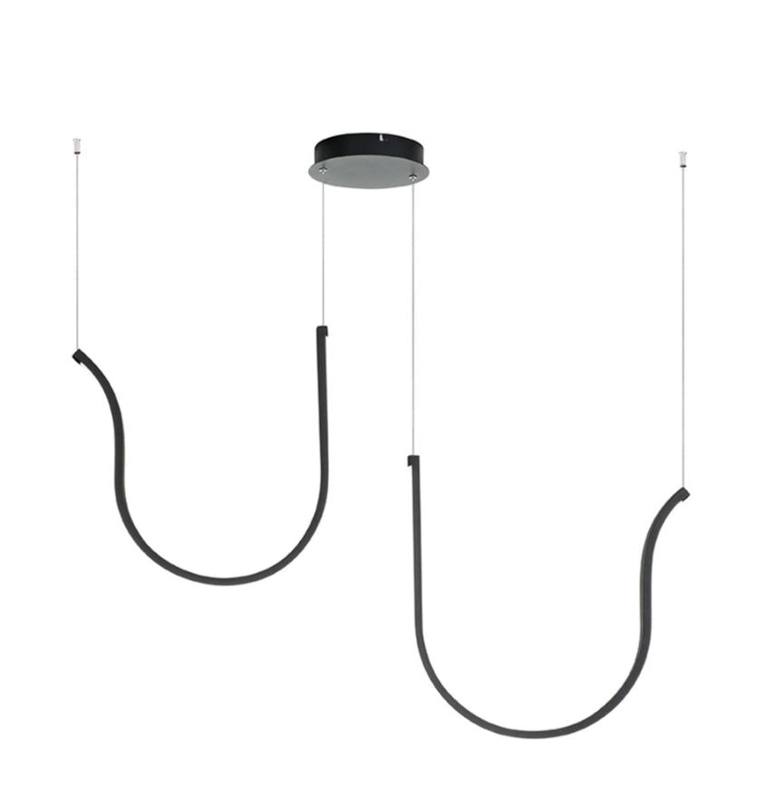 Ondaluce - ARQUA 66W – Lampada a Sospensione Design Curvato e LED Integrato