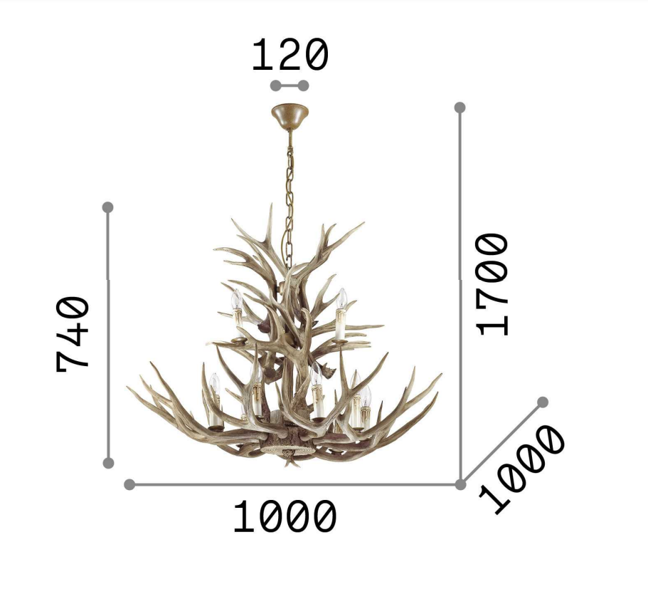 IDEAL LUX - Chalet - Lampadario