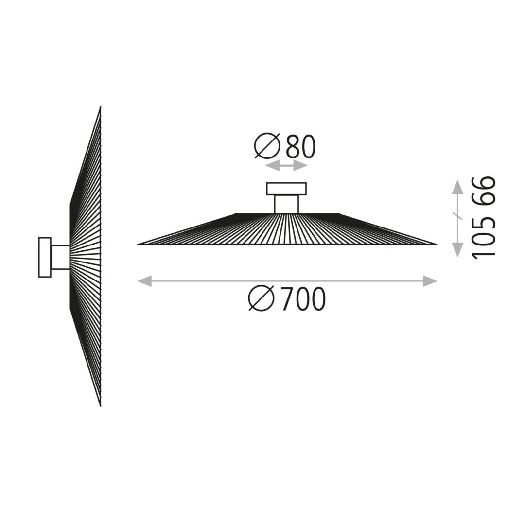 Pamela Applique / Plafoniera Ø35 – Ø50 – Ø68 cm | ACB