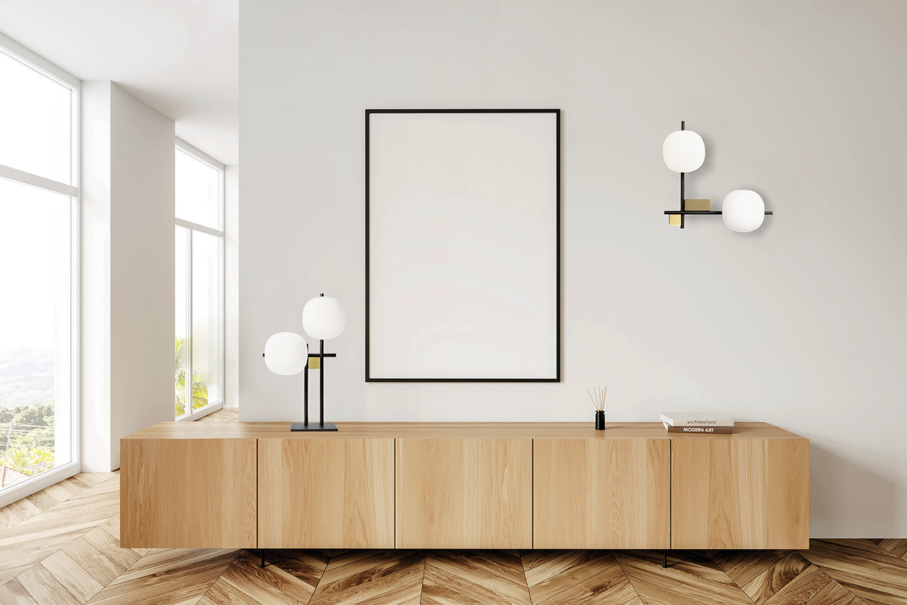 Miloox - Lingotto - 1744.350 - Lampada da Tavolo 2 Luci