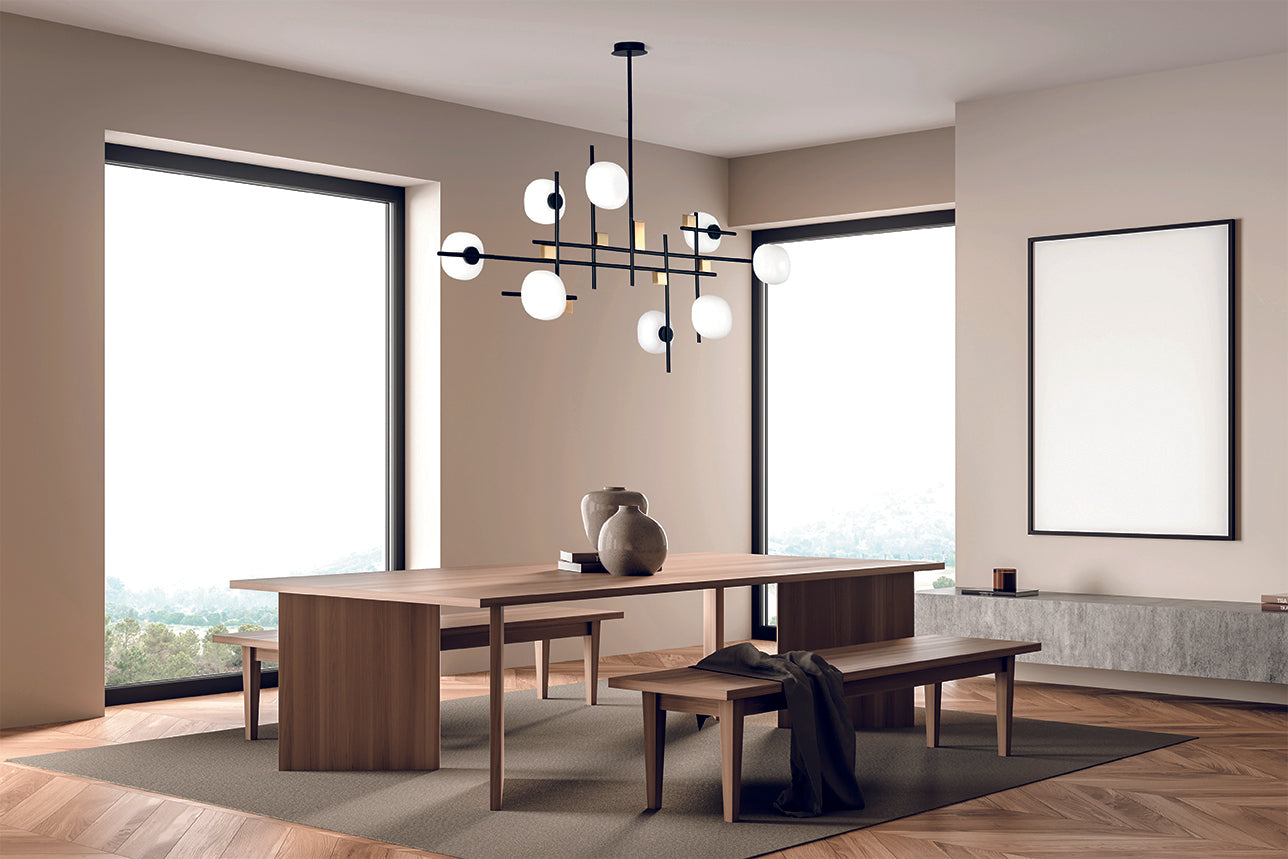 Miloox - Lingotto - 1744.351 - Lampada sospensione 8 Luci