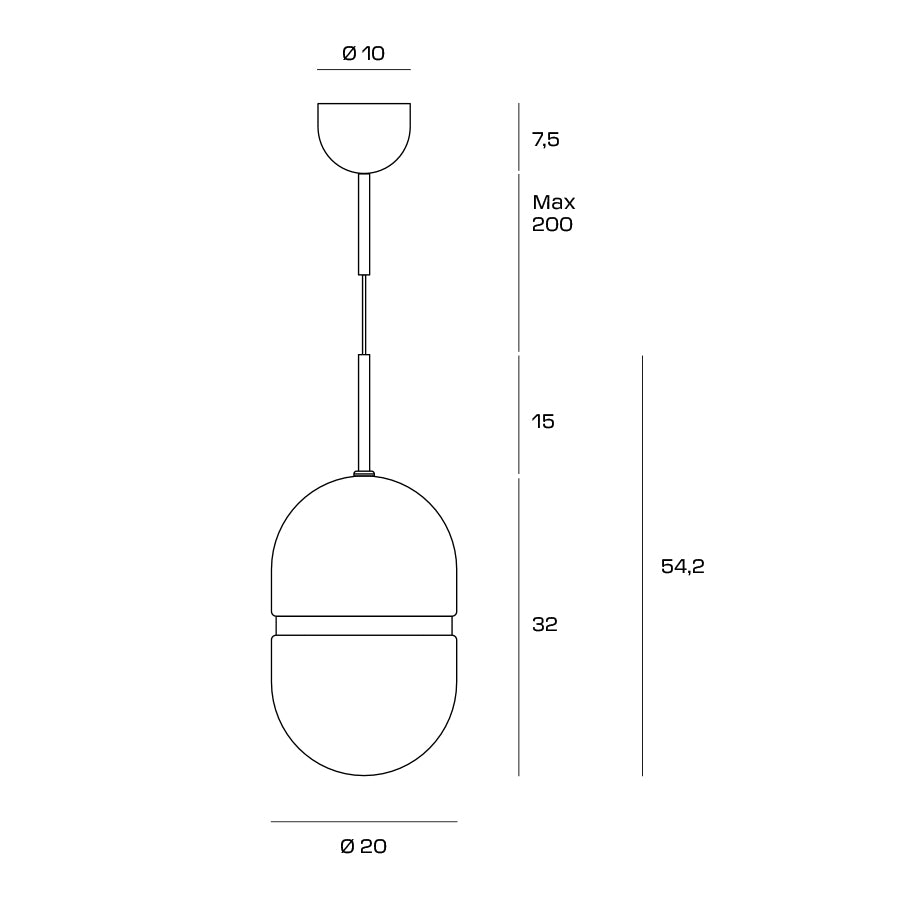 Miloox - Domu - 1744.384 - 1744.385 - Lampada a Sospensione