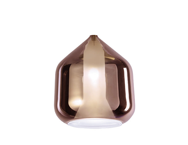 Miloox - X-RAY Lampada da Tavolo Color Rame o Trasparente