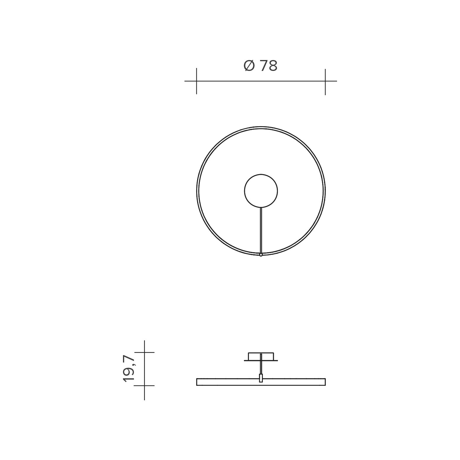 Sforzin Urban - Anello - Plafoniera D.78