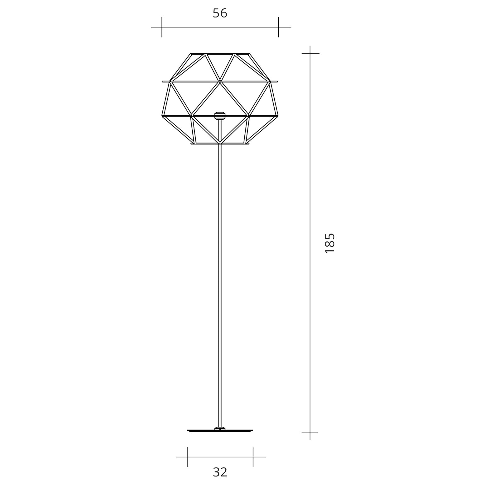 Sforzin Urban - Euclide - Lampada da Terra