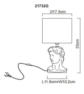 Globo Lighting - HERMES – Lampada da Tavolo