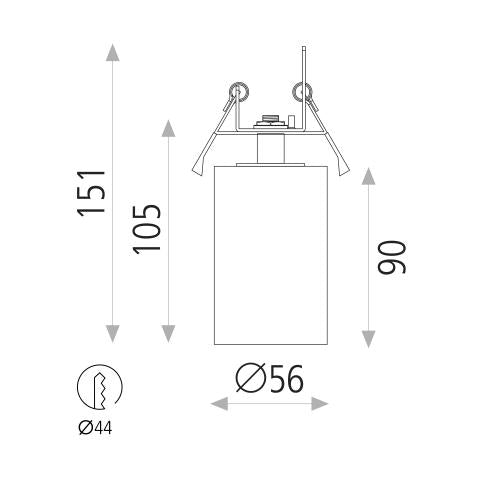 ACB - Zoom Spot Recessed Bianco