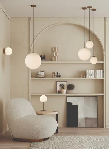 Parma Sospensione con Cavo e Diffusore Opale | ACB