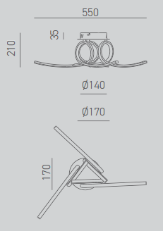 Gea Luce – Tosca - Plafoniera