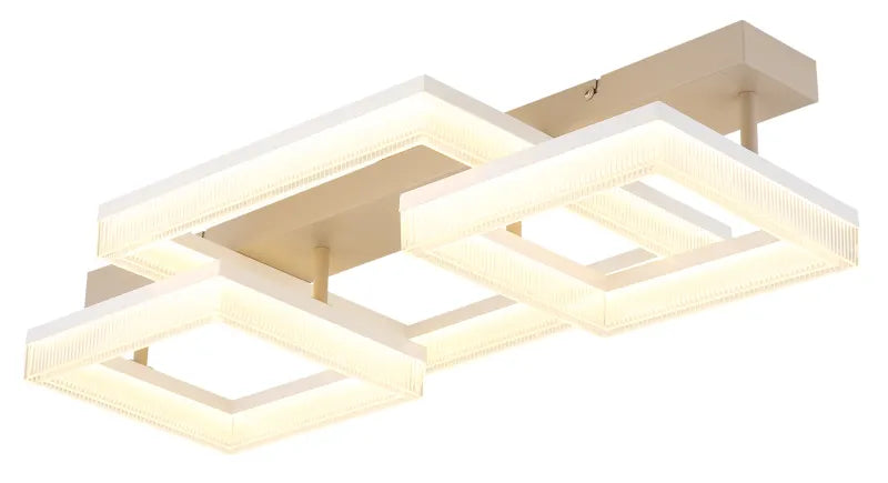 Plafoniera ZARA Globo Lighting LED con Tre Quadrati Sovrapposti