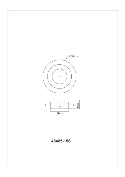 Globo Lighting - HEDA – Plafoniera LED moderna in metallo oro o argento