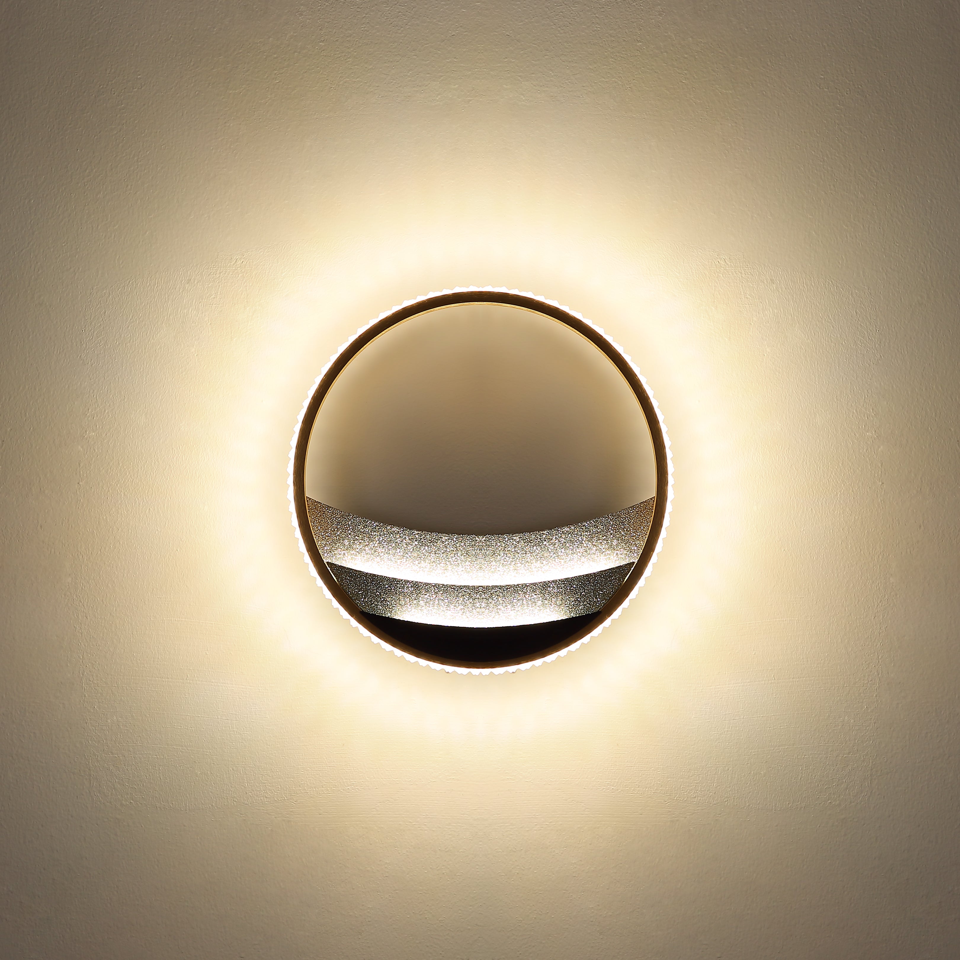 Globo Lighting CONSTANCE 48493-12 – Plafoniera LED rotonda in oro spazzolato e cristalli