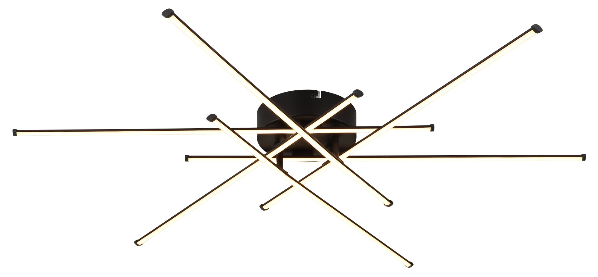 Plafoniera LAWSON Globo Lighting LED Nero Opaco Ø 80 cm