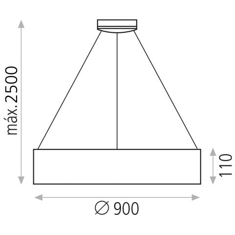 Acb - Dilga Triac(Dimmerabile) - Sospensione