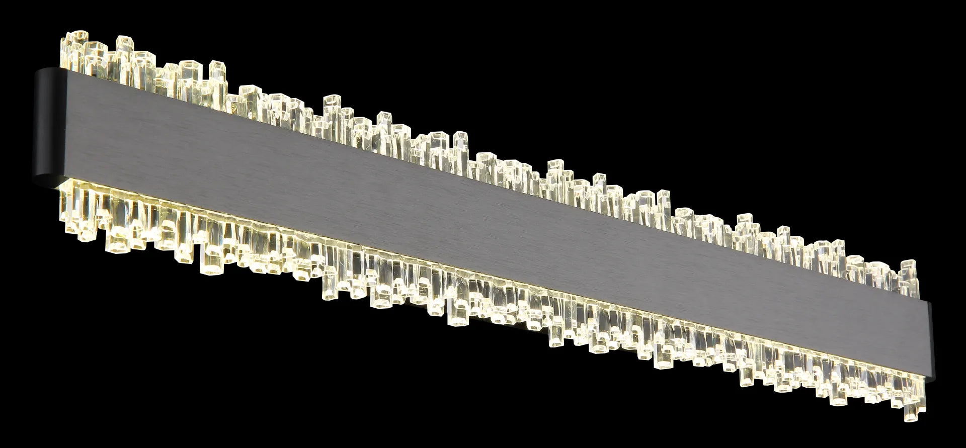 Applique STALAGMITA Globo Lighting LED Nero Opaco con Cristalli Acrilici