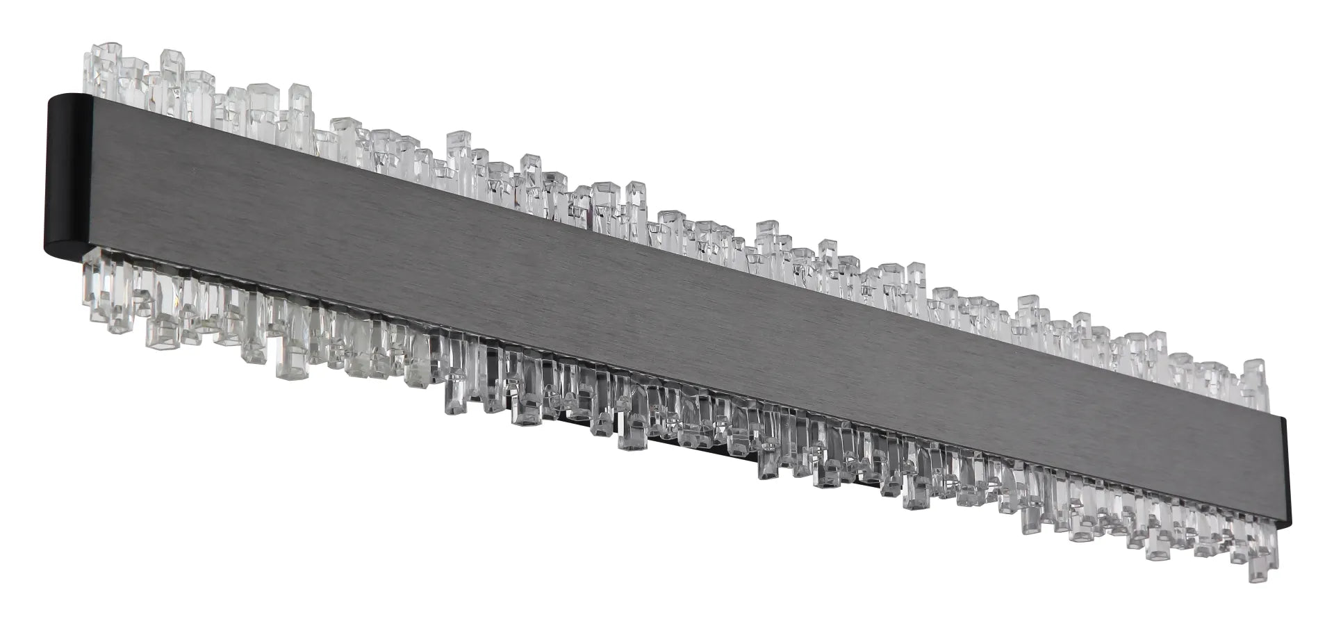 Applique STALAGMITA Globo Lighting LED Nero Opaco con Cristalli Acrilici