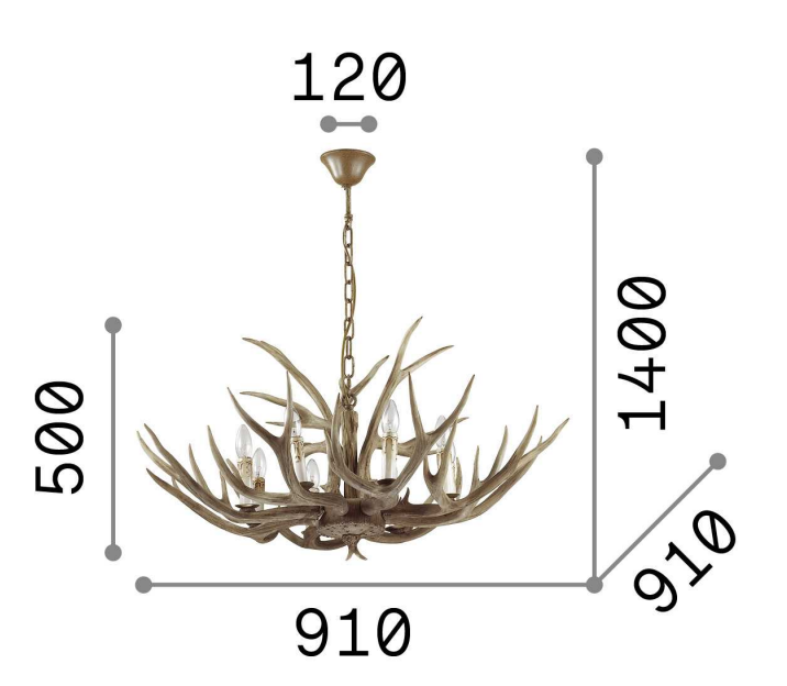 IDEAL LUX - Chalet - Lampadario