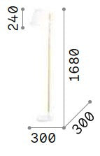 IDEAL LUX - Axel - Lampada da Terra