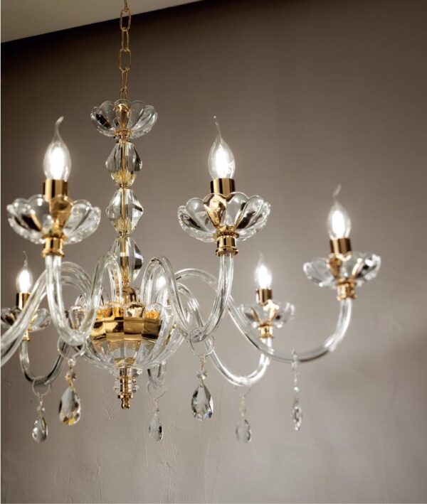 Ondaluce - Brigida oro - Lampadario
