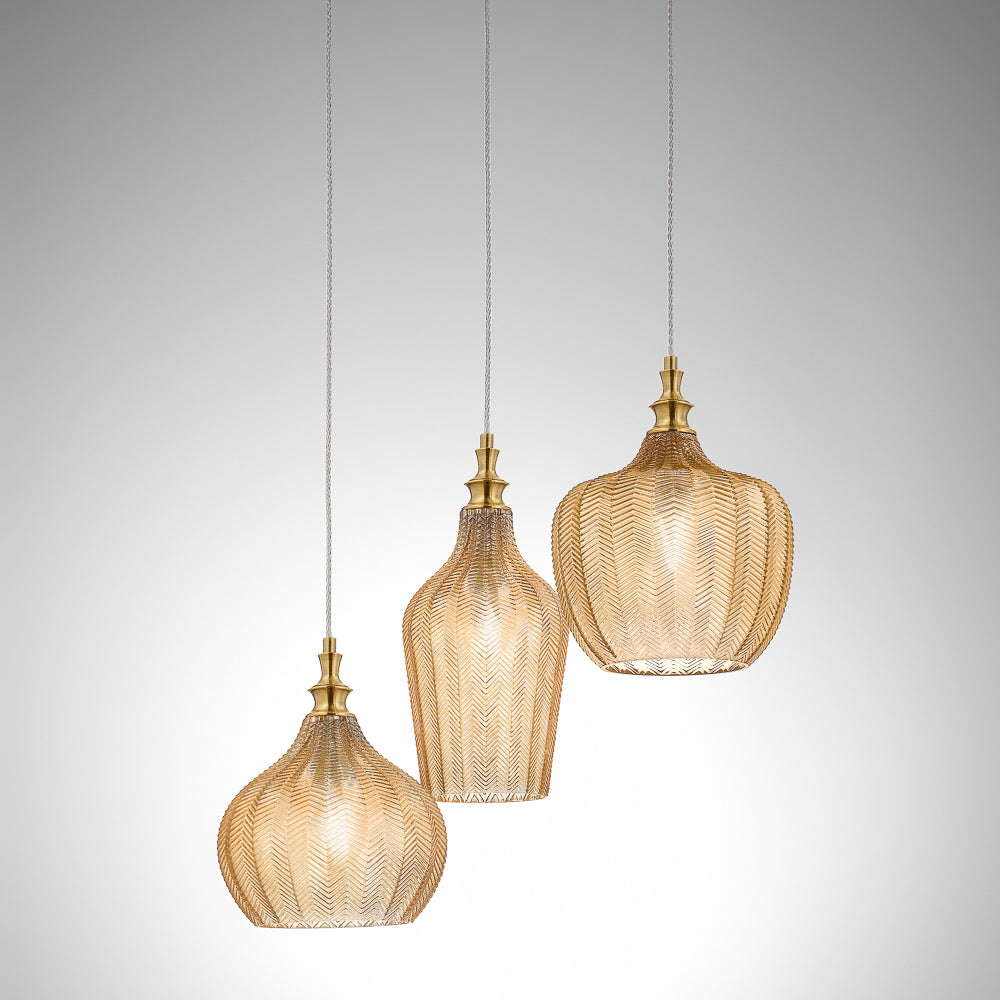 Gea Luce - Cleofe Ambra 3L - Sospensione