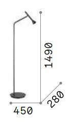 IDEAL LUX - Diesis - Lampada da Terra