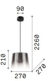IDEAL LUX - Fade - Sospensione