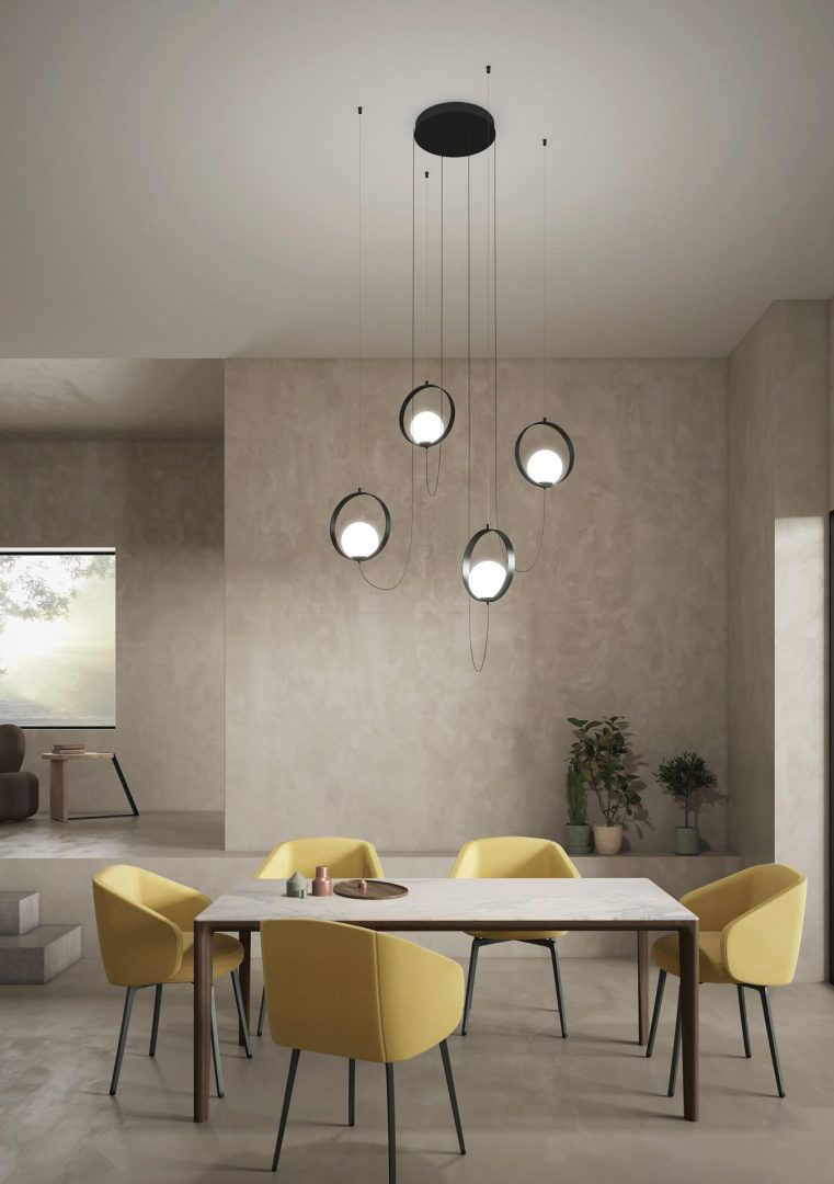 Halo - Lampadario 4 Luci