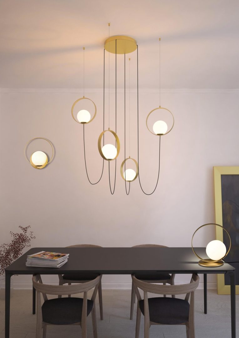 Halo - Lampadario 4 Luci