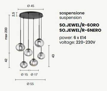 Ondaluce - Jewel - Sospensione