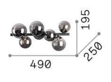 IDEAL LUX - Perlage PL6 - Plafoniera