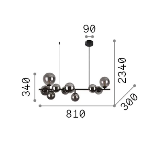 IDEAL LUX - Perlage SP10 - Sospensione
