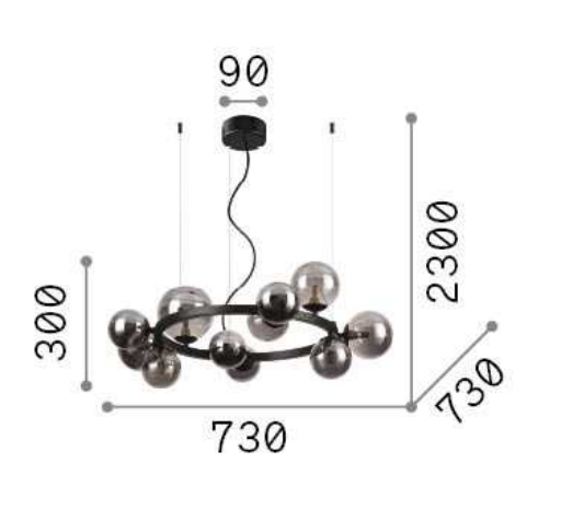 IDEAL LUX - Perlage SP11 - Sospensione