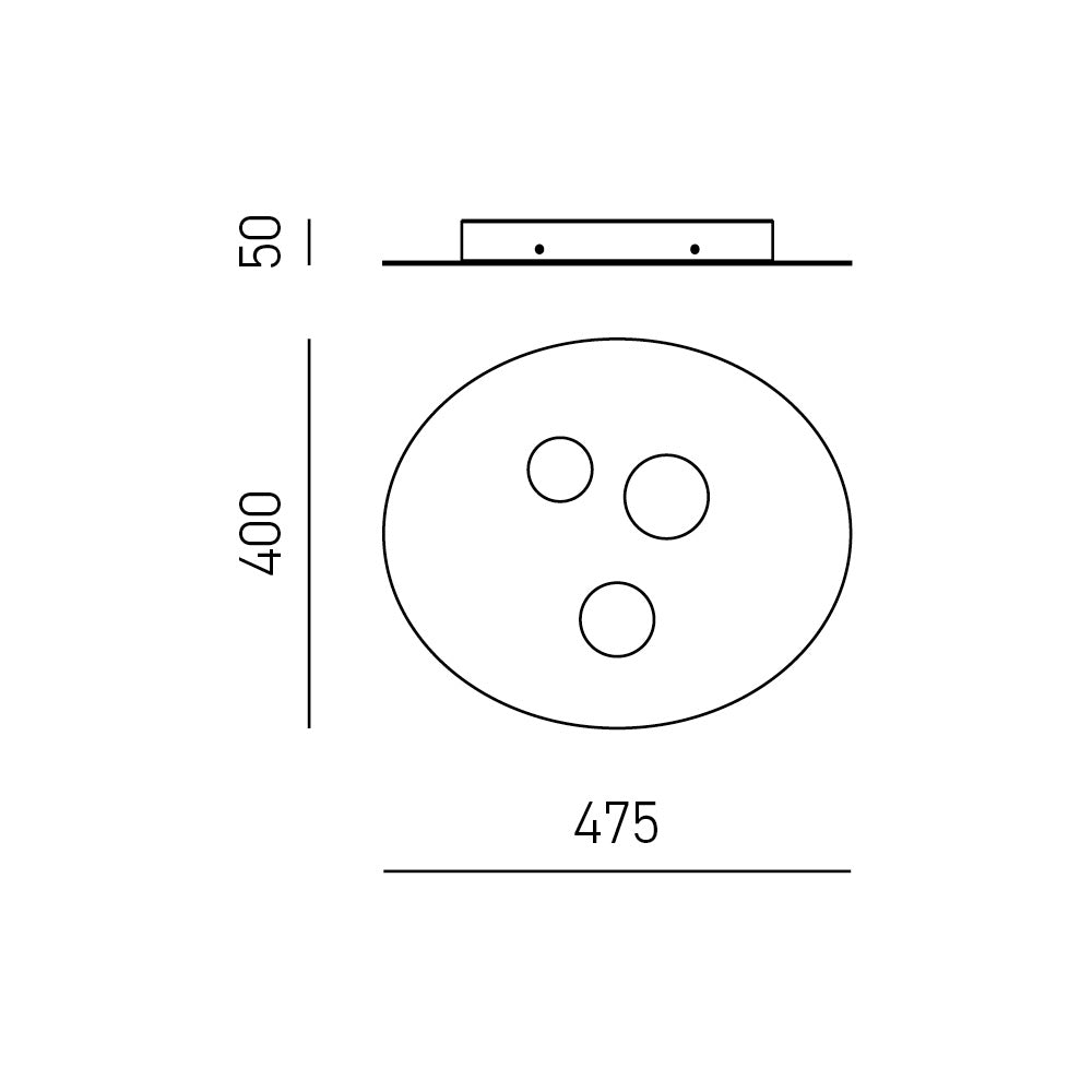 Gea Luce - Luna - Plafoniera