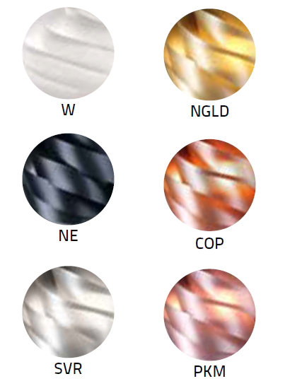 Linea Zero - Flat New Plafoniera - Silver, New Gold, Copper, Pink Metal