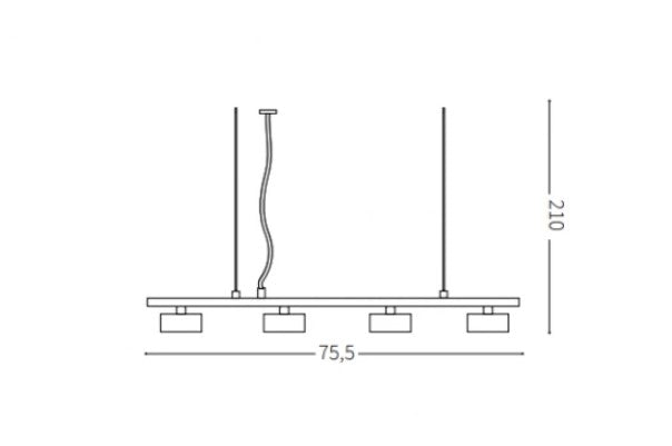 Ideal Lux - Minor Linear - Lampadario