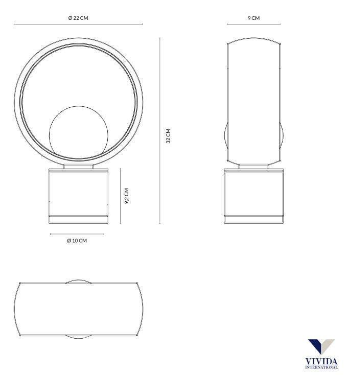 Vivida -Cosmit - Lampada da Tavolo