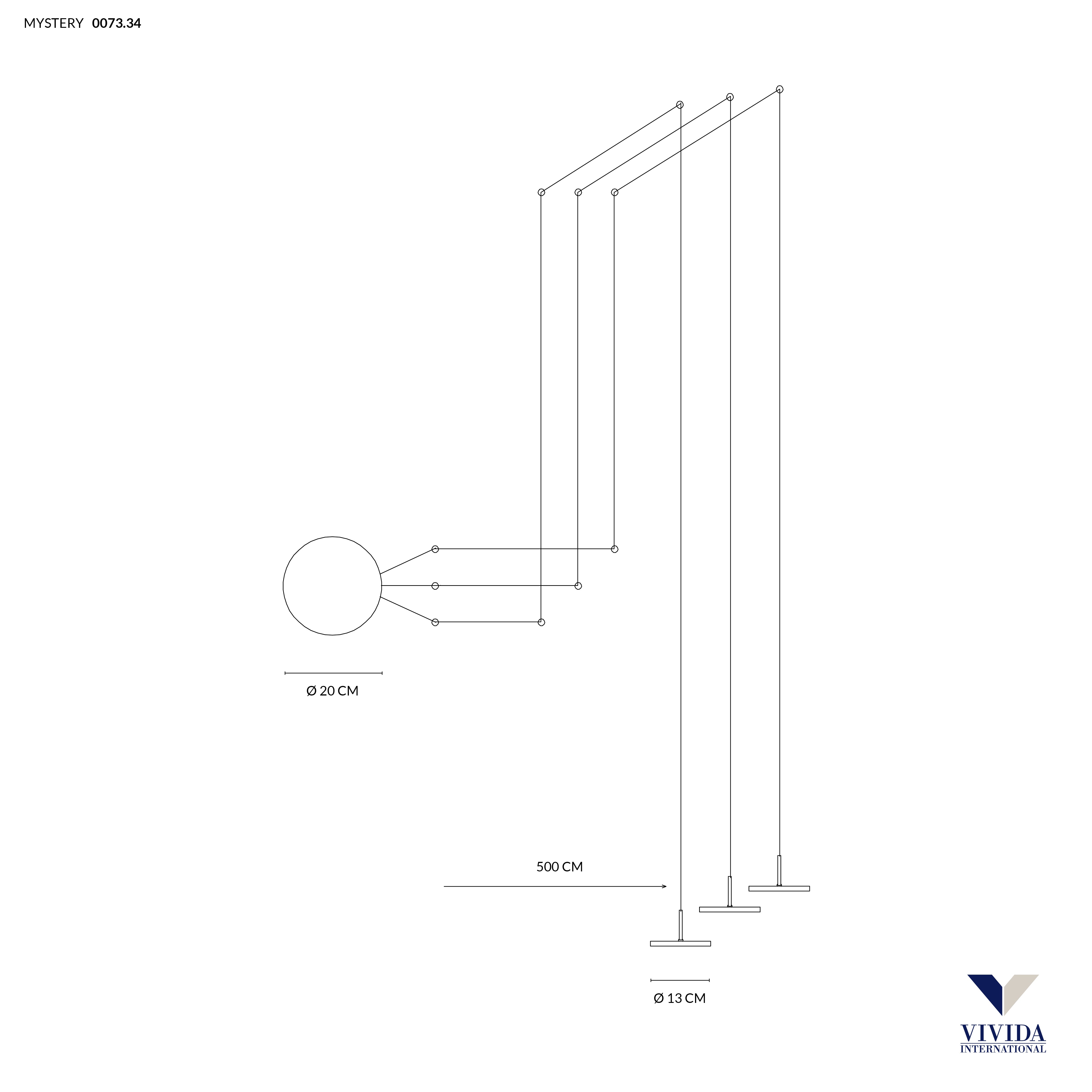 Vivida - Mystery 3 Luci 21W - 3000K - 4000K