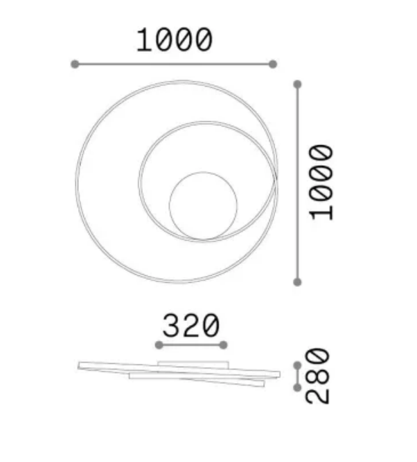 Ideal Lux - Oz D100 LED 75W 3000K - Ideal Lux