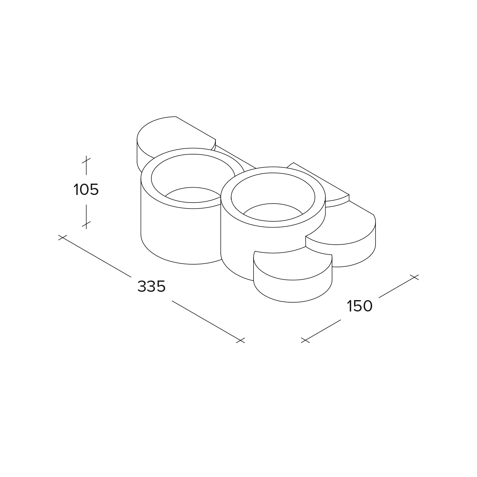 Tecnico Sforzin - Chio - Lampada da Parete in Gesso