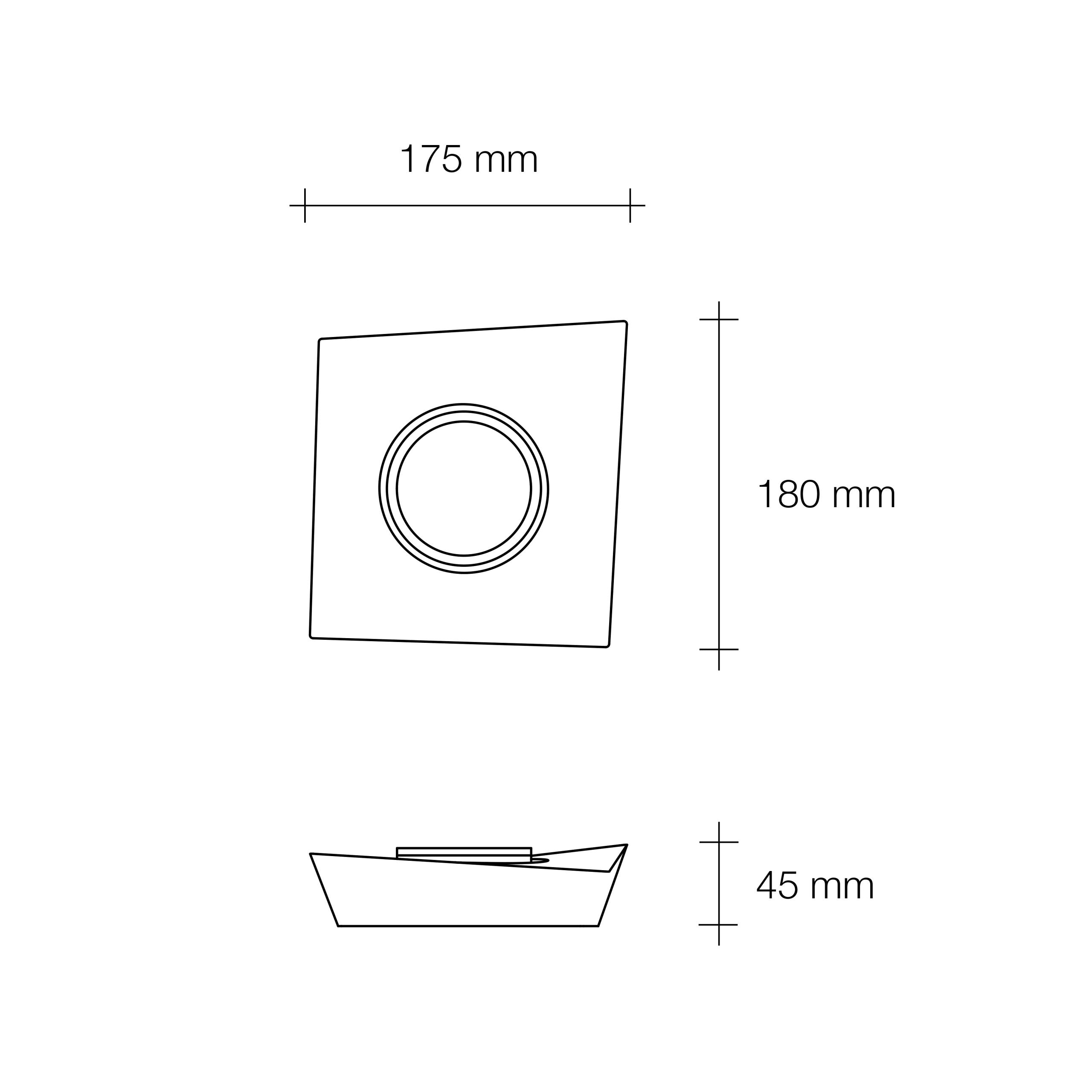 Sforzin Tecnico Linea Anchise – T371 / T372 / T373 - Plafoniera