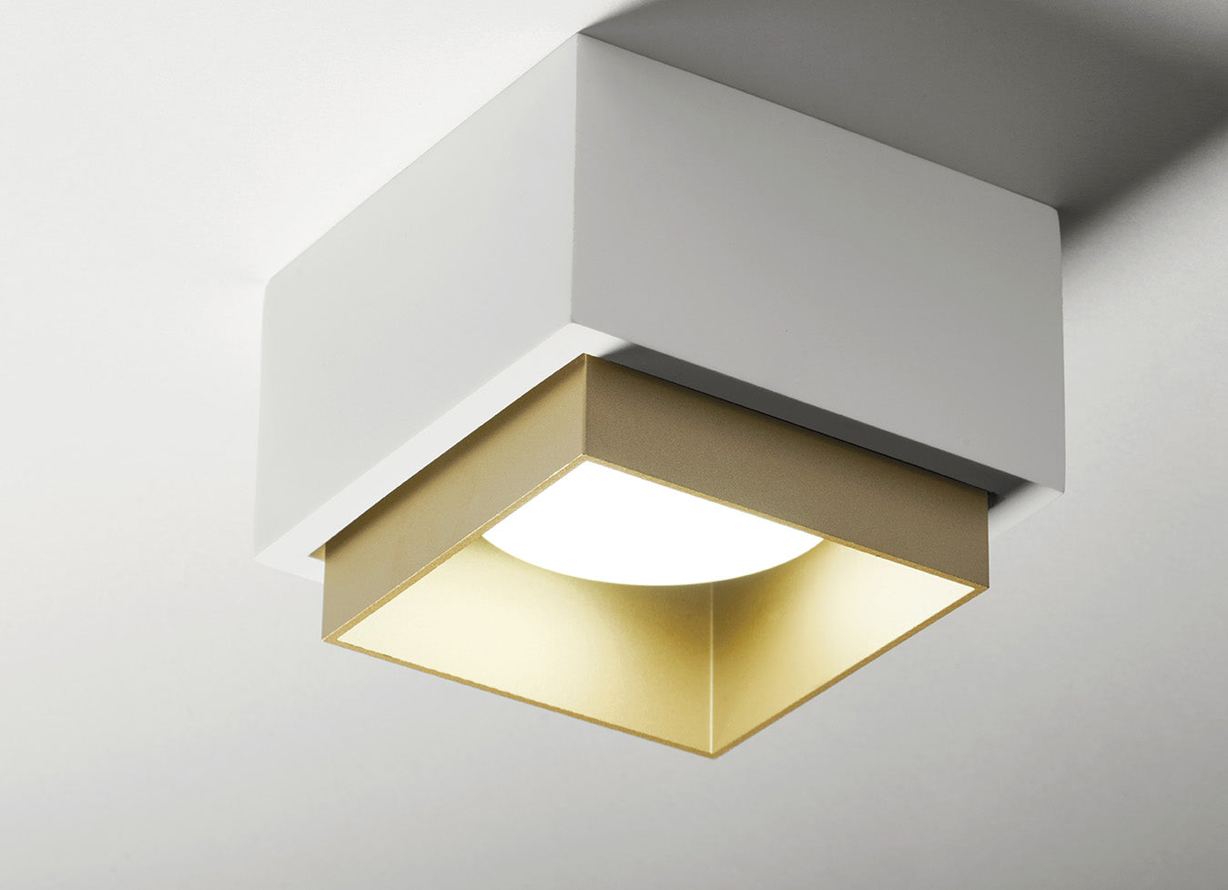 Sforzin Tecnico - Syme Quadrata - Lampada da Soffitto in Gesso