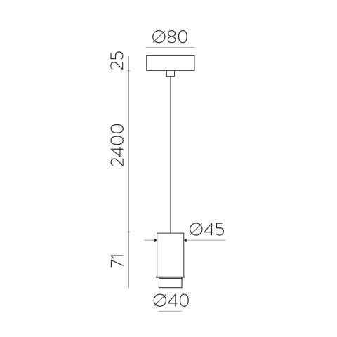 ACB - Sospensione Evelyn – Kit 2,5 metri