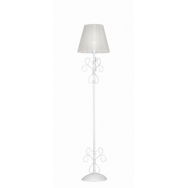 Onli 4240/PT3 Piantana Forgiata In Metallo E Vetro - Stile Classico, 170 Cm, 3 Luci E14, Paralumi A Calla, Colore Marrone Spennellato Oro, Lavorazione Italiana - 2