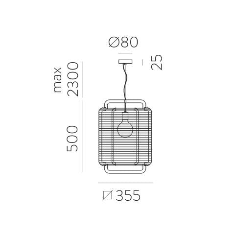 ACB - Sospensione Corda – Ø35 / Ø50 cm