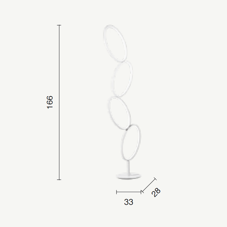 Ondaluce - Piantana Rice – Lampada da Terra