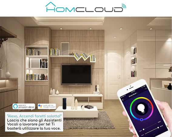 Homcloud - Lampadina Wi-Fi Intelligente Homcloud A70 E27