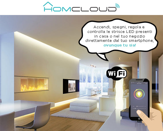 Homcloud - Striscia LED RGB + Bianco caldo wi-fi Kit dimmerabile 5m