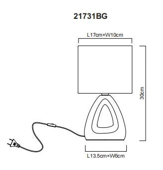 Globo Lighting - TRIANGLE – Lampada da Tavolo