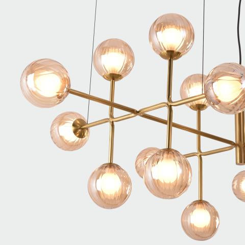 Doris Sospensione 1 Luce con Diffusore in Vetro | ACB