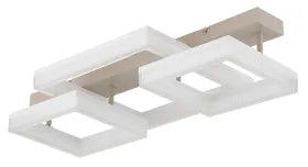 Plafoniera ZARA Globo Lighting LED con Tre Quadrati Sovrapposti